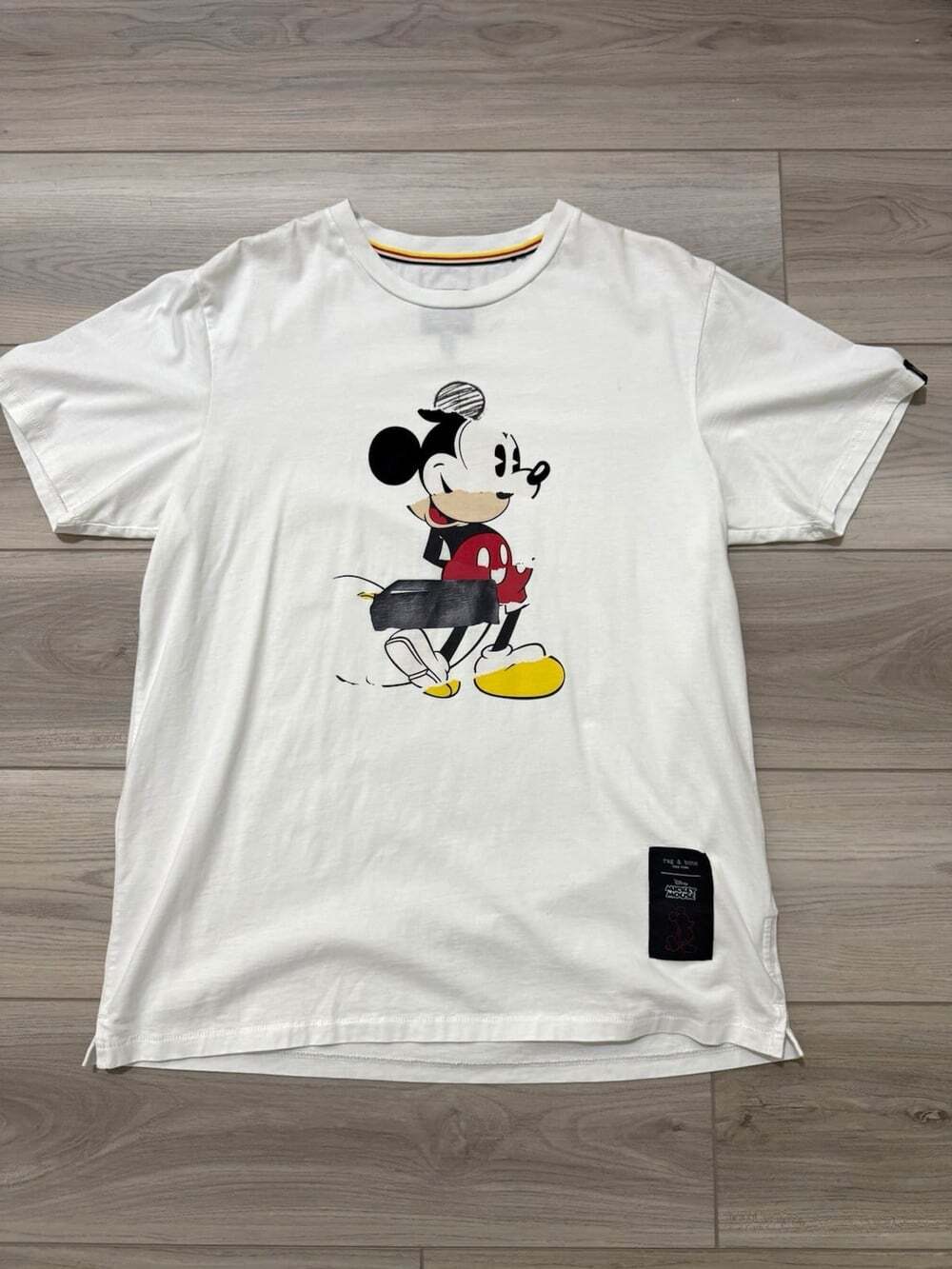 rag & bone x Disney Mickey Mouse 90th Anniversary Graphic Tee White Unisex M